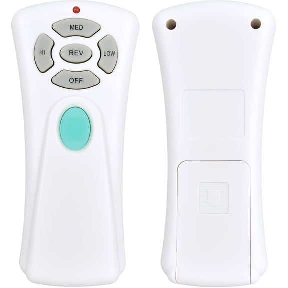 Ceiling Fan Remote Control with Reverse, 3 Speed, Up/Dn Light Dimmer, Replacement for Hampton Bay, Harbor Breeze Ceiling Fan CHQ7080T UC7080T - Only Remote