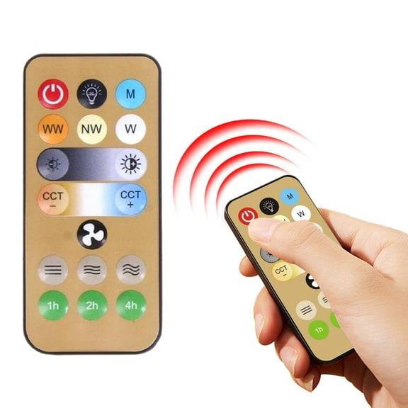 Ceiling Fan Remote Control, Wireless 3 Speed with 4-Hour Timing Replacement for E27 Ceiling Fan Light,  Small Fan Remote Controller for Hunter and Other Fans