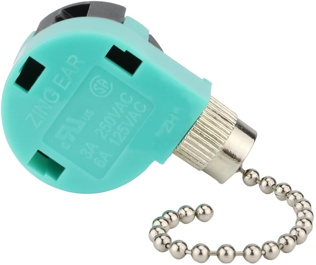 【希少！！】 ZE-268S6 Ear Zing Ceiling Pull 4-Wire 3-Speed Switch, Fan シングルカード