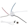 thumbnail image 1 of Ceiling Fan Switch Kit 3 Speed 4 Wire, Zipper Control Switch, ZE-208S Pull Wire with Rope Bronze, 1 of 4