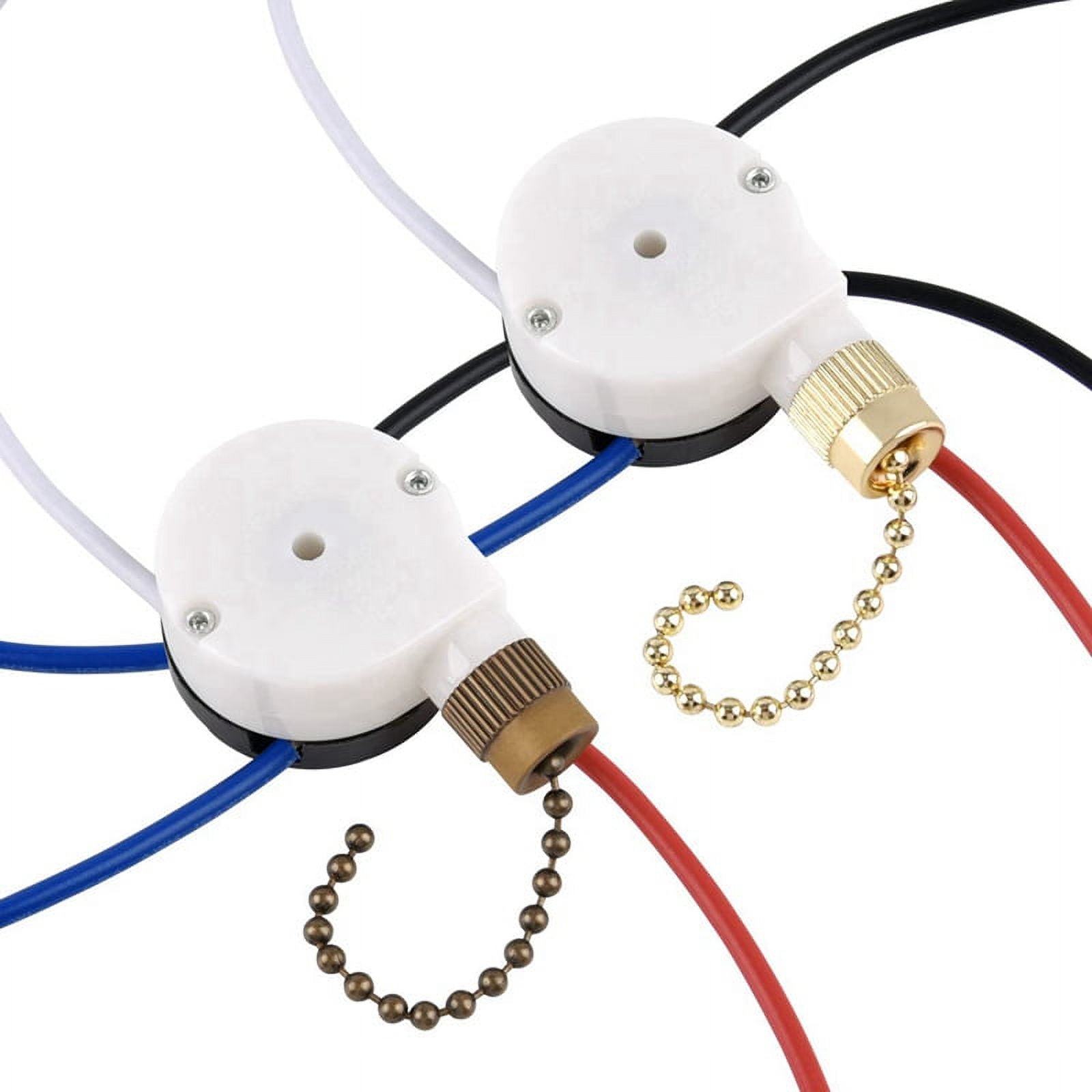 Ceiling Fan Switch Kit ZE-208S E89885 3 Speed 4 Wire Pull