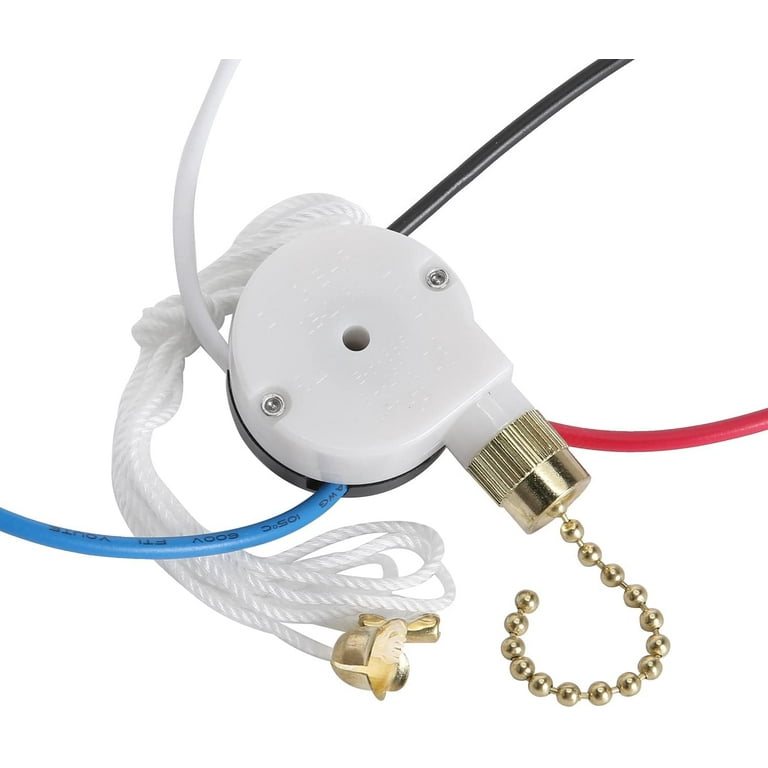 Ceiling Fan Switch Kit Zing Ear ZE-208S E89885 3 Speed 4 Wire Fan 