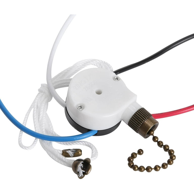 Ceiling Fan Switch Kit Zing Ear ZE-208S E89885 3 Speed 4 Wire Fan 