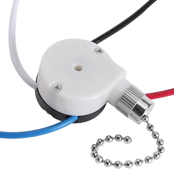 Ceiling Fan Switch ZE208s E89885 3 Speed 4 Wire Fan Light Switch
