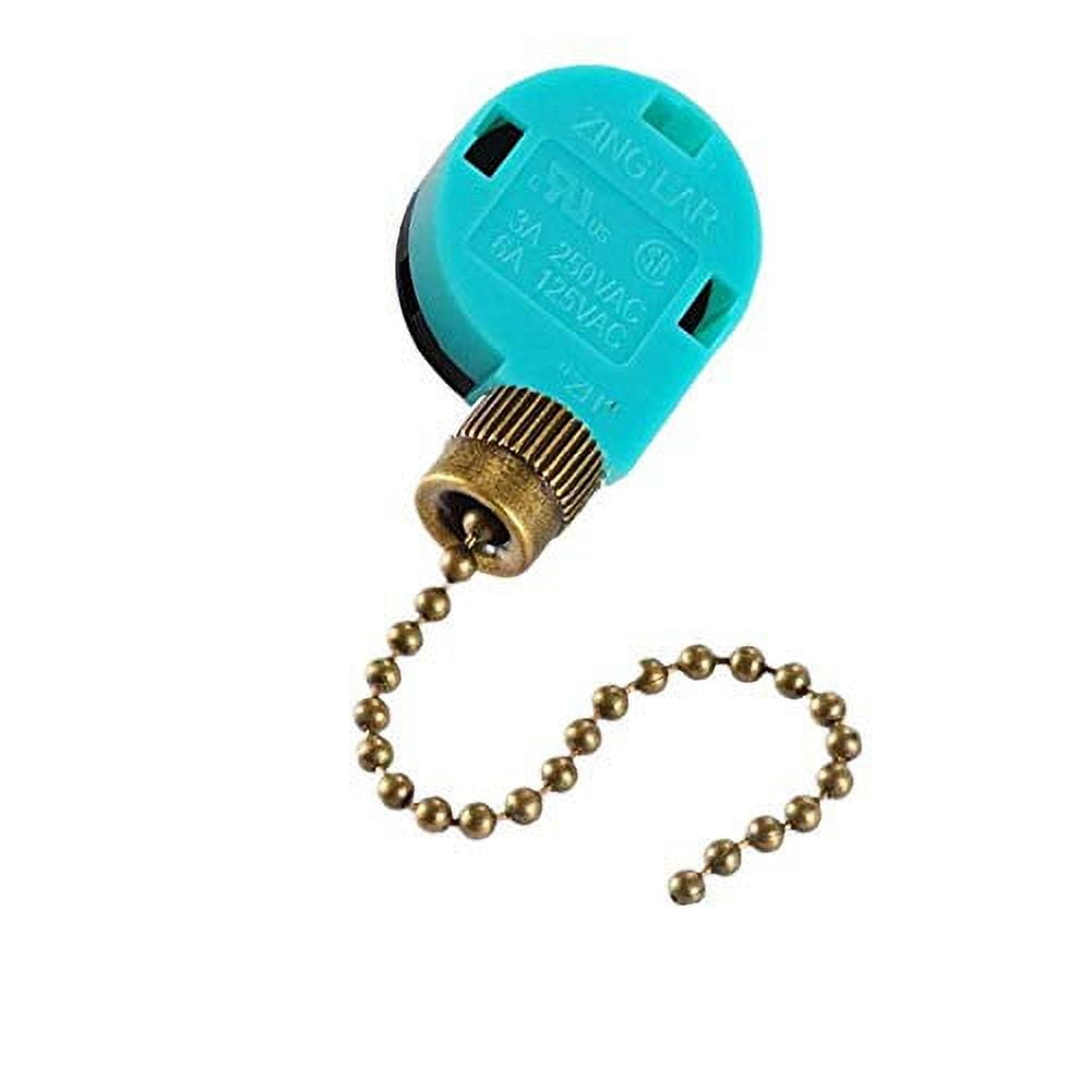 Ceiling Fan Switch, Zing Ear Pull Chain Switch, ZE268S6 3 Speed 4 Wire