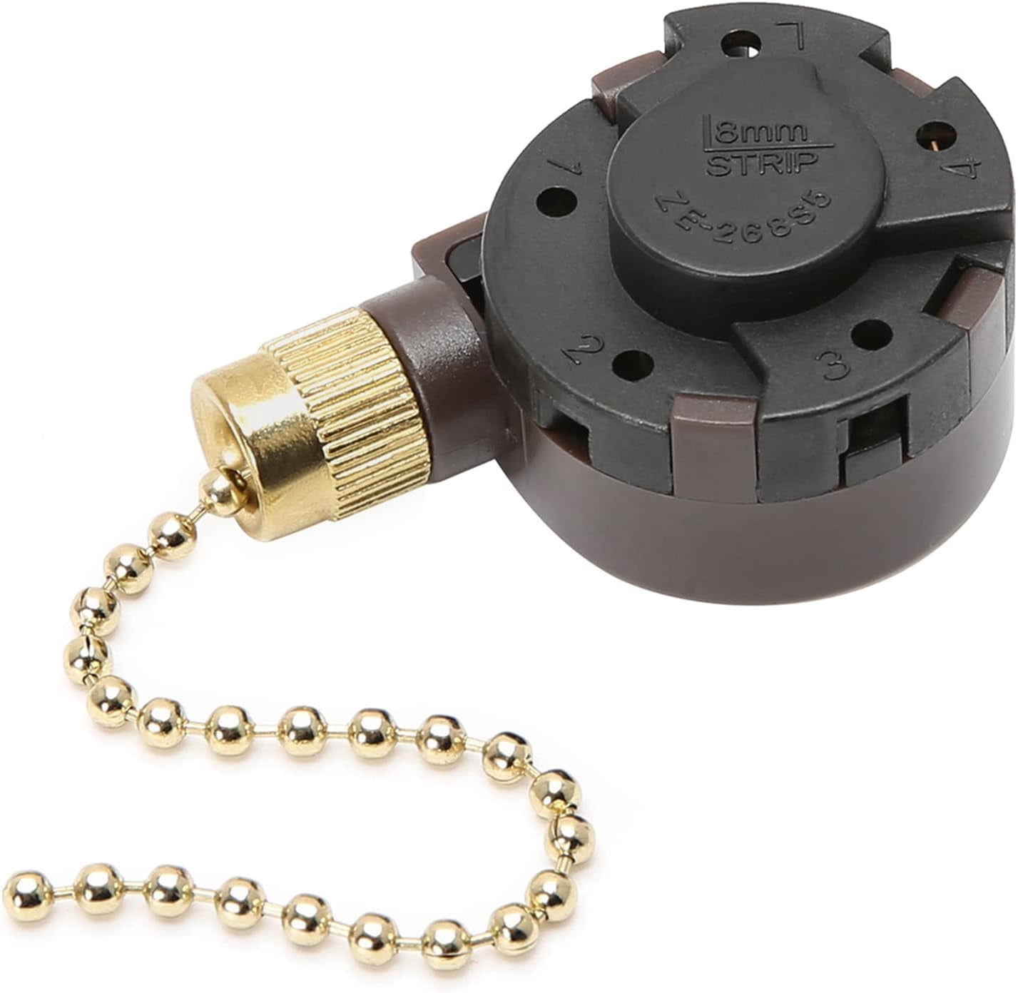 Detroit Packing, Ceiling Fan Light Switch, ZE-268S5, Brass - Walmart.com