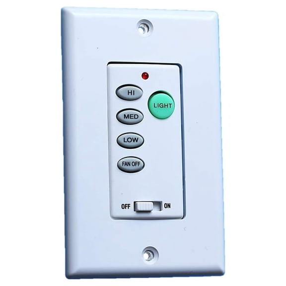 Ceiling Fan Wall Control UC-9050T/UC9051T - Replacement Remote Control Wall Switch - Wired Fan Controller - Compatible with Universal Ceiling Fans - Indoor Use