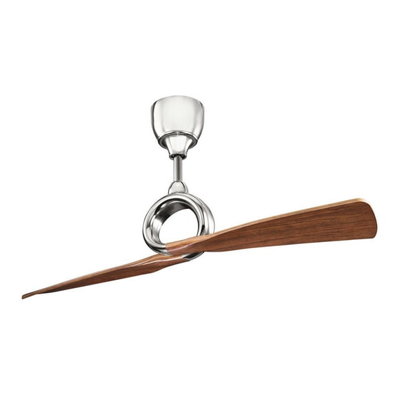 300168PN Kichler Lighting Link - Ceiling Fan - with Contemporary inspirations - 24.25 inches tall by 54 inches wide-Polished Nickel Finish