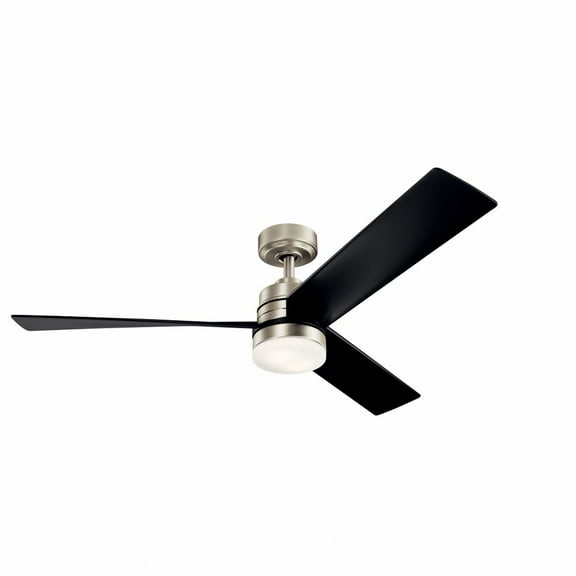 300275NI Kichler Lighting Spyn - Ceiling Fan with Light Kit - 14.5 inches tall by 52 inches wide-Brushed Nickel Finish