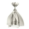 thumbnail image 1 of Ceiling Fan With Light Kit 19.75 Inches Tall By 15 Inches Wide-Brushed Nickel Finish Kichler Lighting 300230Ni, 1 of 7