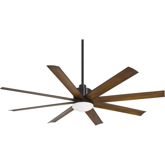 Ceiling Fan With Light Kit In Contemporary Style 14.75 Inches Tall By 65 Inches Wide-Coal Finish-Distressed Koa Blade Color Minka Aire Fans