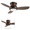 thumbnail image 1 of Ceiling Fan With Light Kit In Traditional Style 11.5 Inches Tall By 44 Inches Wide-Oil Rubbed Bronze Finish-Taupe Blade Color Minka Aire Fans, 1 of 2