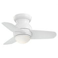 thumbnail image 1 of Ceiling Fan With Light Kit In Traditional Style 11 Inches Tall By 26 Inches Wide-White Finish-White Blade Color Minka Aire Fans F510l-Wh, 1 of 5