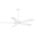 thumbnail image 1 of Ceiling Fan With Light Kit In Transitional Style 12 Inches Tall By 52 Inches Wide-White Finish Minka Aire Fans F1000-Wh, 1 of 3