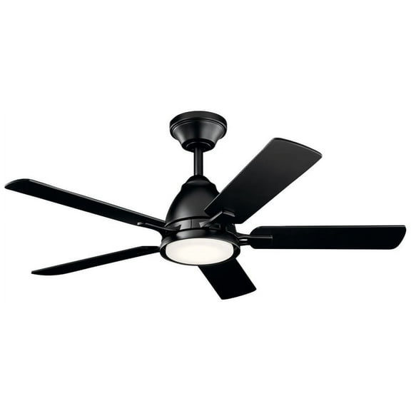 330090SBK Kichler Lighting Arvada - Ceiling Fan with Light Kit - with Contemporary inspirations - 10.25 inches tall by 44 inches wide-Black Finish