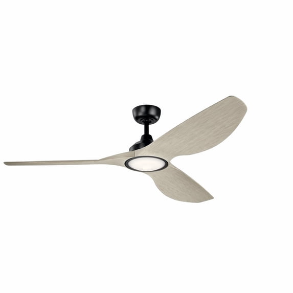 300365SBK Kichler Lighting Imari - Ceiling Fan with Light Kit - with Contemporary inspirations - 14.5 inches tall by 65 inches wide-Black Finish