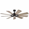 thumbnail image 1 of 300265AVI Kichler Lighting Gentry - Ceiling Fan with Light Kit - with Lodge/Country/Rustic inspirations - 16.5 inches tall by 65 inches wide-Anvil, 1 of 16