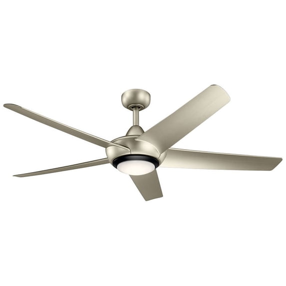 330089NI Kichler Lighting Kapono - Ceiling Fan with Light Kit - with Transitional inspirations - 13.5 inches tall by 52 inches wide-Brushed Nickel