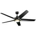 thumbnail image 1 of 330089SBK Kichler Lighting Kapono - Ceiling Fan with Light Kit - with Transitional inspirations - 13.5 inches tall by 52 inches wide-Black Finish, 1 of 5
