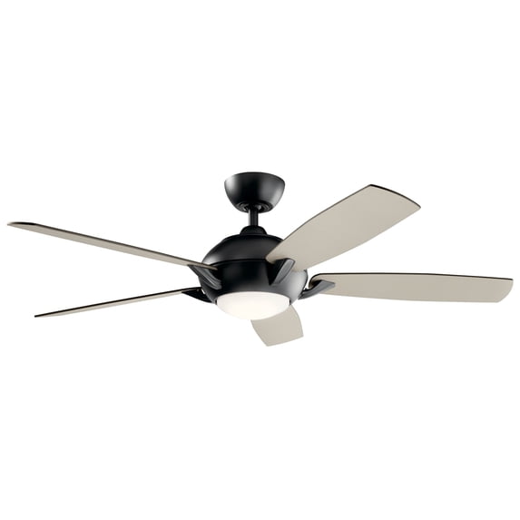 330001SBK Kichler Lighting Geno - Ceiling Fan with Light Kit - with Transitional inspirations - 14.5 inches tall by 54 inches wide-Black Finish