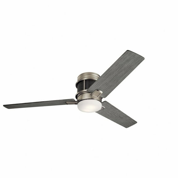 300352NI Kichler Lighting Chiara - Ceiling Fan with Light Kit - with Utilitarian inspirations - 10.5 inches tall by 52 inches wide-Brushed Nickel