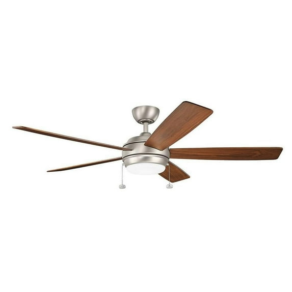 Ceiling Fan with Light Kit 14.25 inches Tall By 60 inches Wide-Brushed Nickel Finish Bailey Street Home 147-Bel-2011803