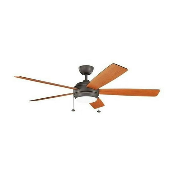 Ceiling Fan with Light Kit 14.25 inches Tall By 60 inches Wide-Olde Bronze Finish Bailey Street Home 147-Bel-2011802