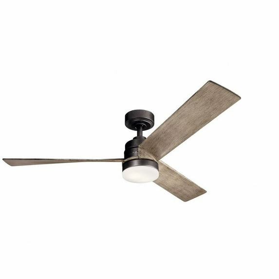 Ceiling Fan with Light Kit 14.5 inches Tall By 52 inches Wide-Anvil Iron Finish Bailey Street Home 147-Bel-2958968