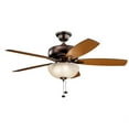 thumbnail image 1 of Ceiling Fan with Light Kit 20.75 inches Tall By 52 inches Wide-Oil Brushed Bronze Finish Bailey Street Home 147-Bel-4187204, 1 of 10