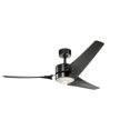 thumbnail image 1 of Ceiling Fan with Light Kit 60 inches Wide-Satin Black Finish Bailey Street Home 147-Bel-2268499, 1 of 10