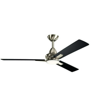 3 Blade Ceiling Fan with Light Kit in Transitional Style-14.5 inches ...