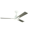 thumbnail image 1 of Ceiling Fan with Light Kit with Contemporary Inspirations 15 inches Tall By 52 inches Wide-Matte White Finish Bailey Street Home 147-Bel-3329887, 1 of 10