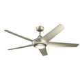 thumbnail image 1 of Ceiling Fan with Light Kit with Transitional Inspirations 13.5 inches Tall By 52 inches Wide-Brushed Nickel Finish Bailey Street Home 147-Bel-4402460, 1 of 10