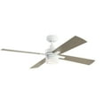 thumbnail image 1 of Ceiling Fan with Light Kit with Transitional Inspirations 14.25 inches Tall By 52 inches Wide-White Finish Bailey Street Home 147-Bel-4187194, 1 of 10