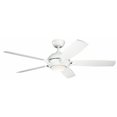 thumbnail image 1 of Ceiling Fan with Light Kit with Transitional Inspirations 14.5 inches Tall By 54 inches Wide-Matte White Finish Bailey Street Home 147-Bel-2268487, 1 of 10