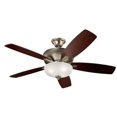 thumbnail image 1 of Ceiling Fan with Light Kit with Transitional Inspirations 19 inches Tall By 13.75 inches Wide-Burnished Antique Pewter Finish Bailey Street Home, 1 of 7