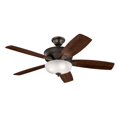 thumbnail image 1 of Ceiling Fan with Light Kit with Transitional Inspirations 19 inches Tall By 13.75 inches Wide-Olde Bronze Finish Bailey Street Home 147-Bel-2958944, 1 of 7