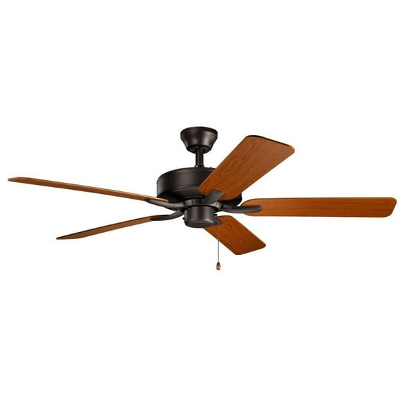 Ceiling Fan with Traditional Inspirations 12.5 inches Tall By 52 inches Wide-Satin Natural Bronze Finish Bailey Street Home 147-Bel-3329913