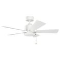 thumbnail image 1 of Ceiling Fan with Transitional Inspirations 13.5 inches Tall By 42 inches Wide-Matte White Finish Bailey Street Home 147-Bel-2011800, 1 of 9