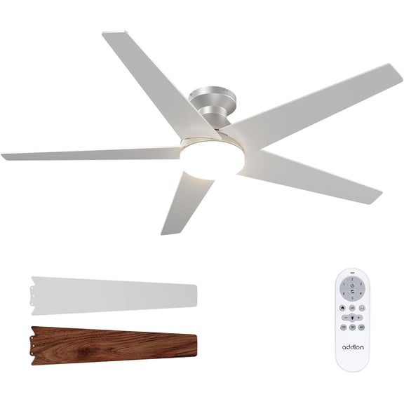 Ceiling Fans with Lights, 42 Inch Low Profile Ceiling Fan with Light and Remote Control, Flush Mount, Reversible, 3CCT, Dimmable, Quiet, Black Small Ceiling Fan for Bedroom Indoor/Outdoor Use