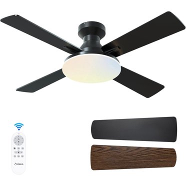 42 Inch Ceiling Fans With Lights, Low Profile Ceiling Fan With Remote