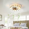 thumbnail image 1 of Ceiling Fans with Lights,Low Profile Indoor Ceiling Fan with Light and Remote Control,Flush Mount,6 Speeds Reversible Blades Modern Ceiling Fan for Bedroom Living Room, 1 of 9