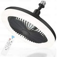 Ceiling Fans with Lights, Socket Fan Light with Remote Control