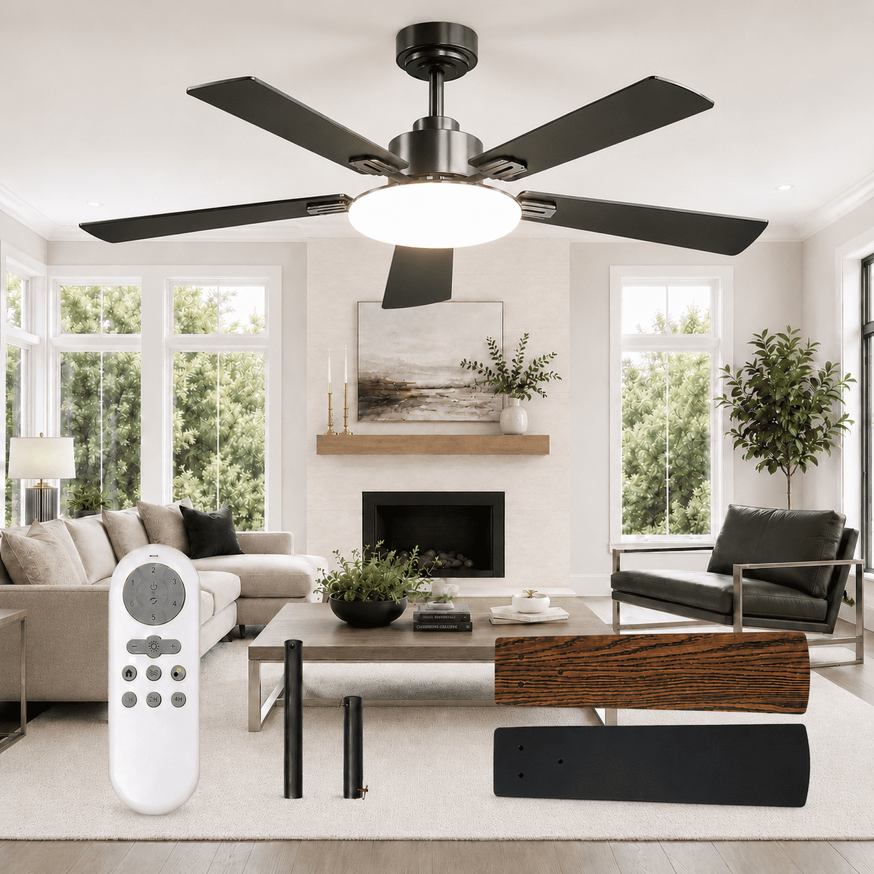 Ceiling Fans with Lights, 52