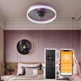 thumbnail image 1 of Ceiling Fans with Lights Dimmable LED Embedded installation of thin modern ceiling fans(Purple), 1 of 10
