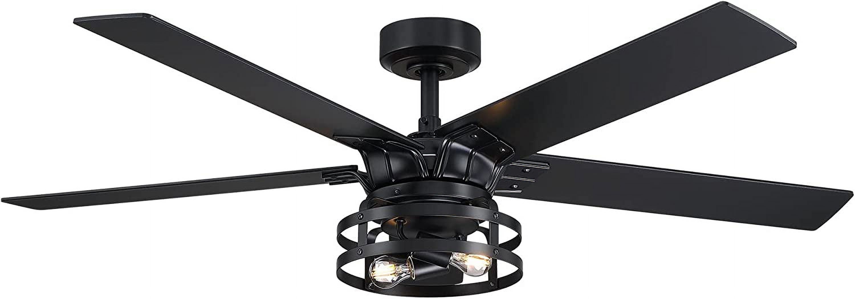 Ceiling Fans with Lights and Remote Farmhouse Black Ceiling Fan with Light 52 Inch Outdoor