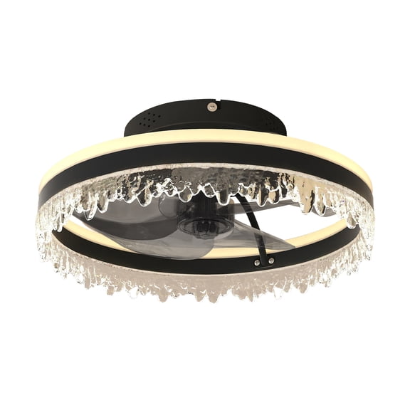 Ceiling Fans with Lights and Remote for Hotel Bedroom Living Room,Adjustable Color Temperature 3000K/4000K/6500K