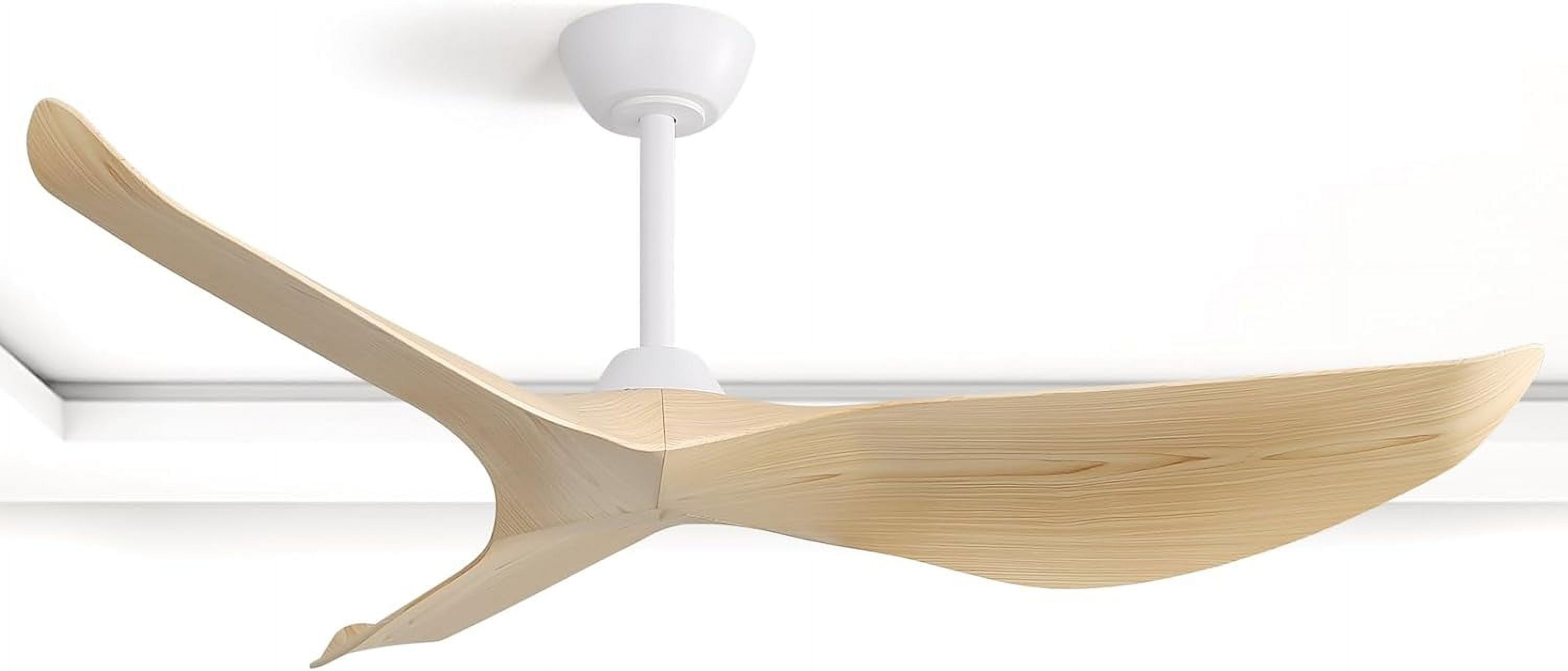 Ceiling Fans without Lights 52 Inch Flush Mount Ceiling Fan with 6