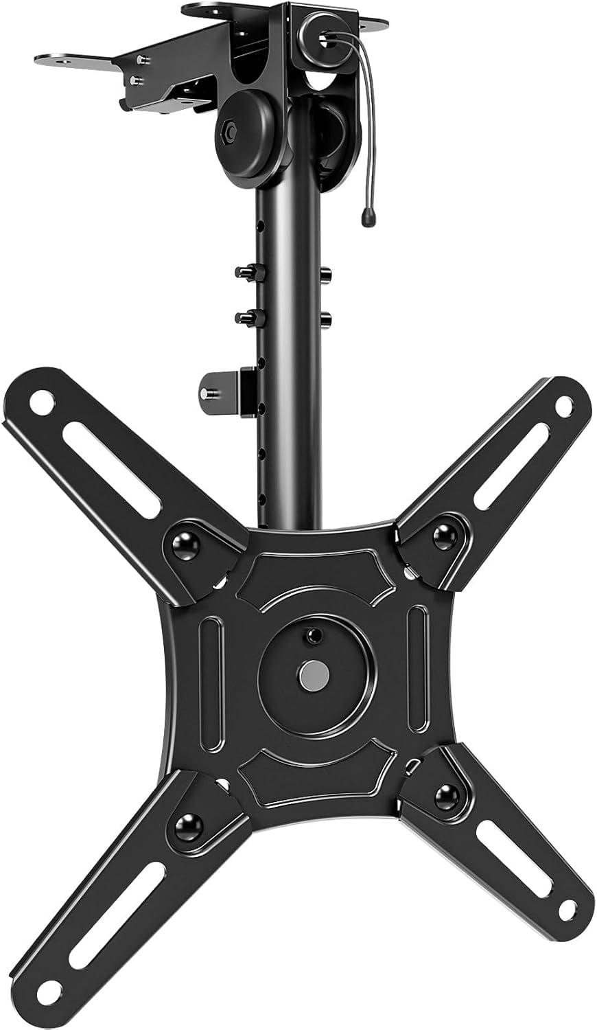 Ceiling Flip Down TV Mount for 1440 Inch TVs, Foldable Mount for Flat & Pitched Roofs, Height