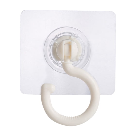 Ceiling Hook, Adhesive Wall Hook, No Drill Hanger, 360° Rotating Hook, Strong Self Sticker Hook, Multipurpose Hanger for Bag, Small Plant and Household Items,White